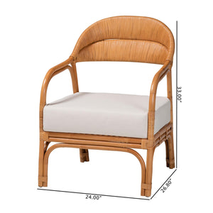   Modern European furniture - Cushioned Seat Rattan Accent Chair - www.oroa.com | Oroa.com