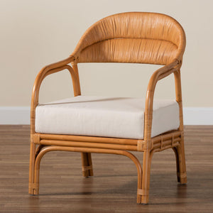   Modern European furniture - Cushioned Seat Rattan Accent Chair - www.oroa.com | Oroa.com