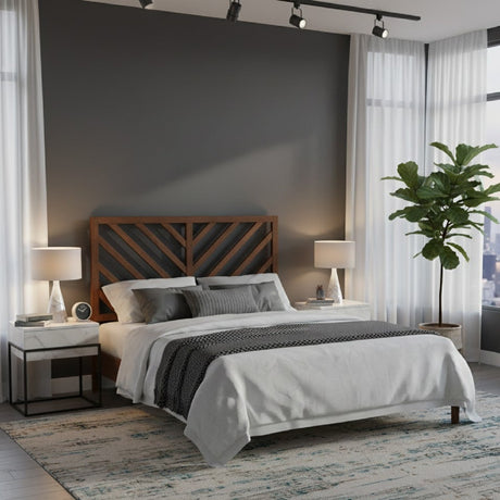  Modern European furniture - Wooden Chevron King Size Headboard - www.oroa.com | Oroa.com