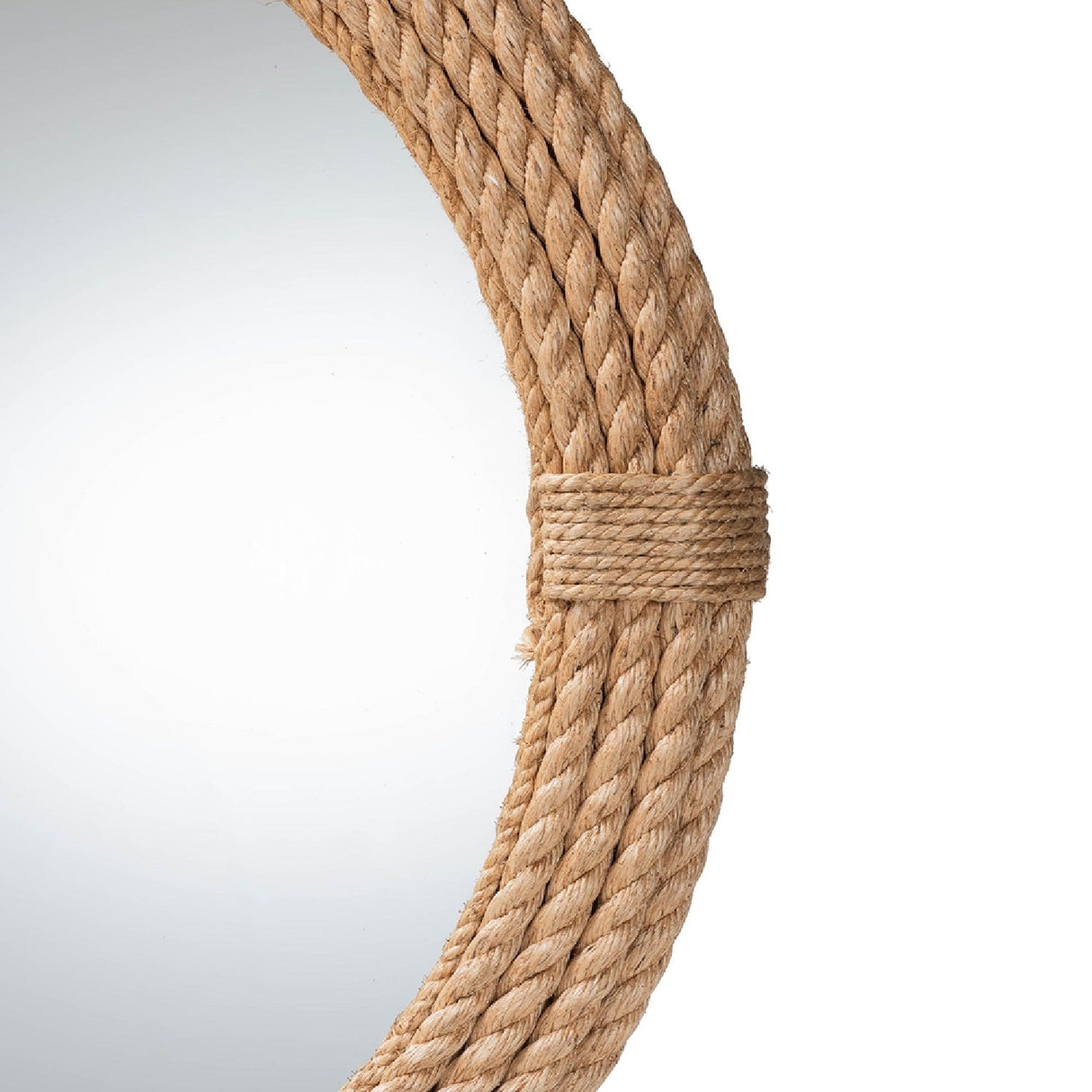   Contract furniture - Woven Rope Round Wall Mirror - www.oroatrade.com | Oroa.com