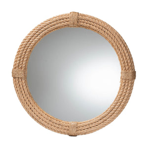   Contract furniture - Woven Rope Round Wall Mirror - www.oroatrade.com | Oroa.com
