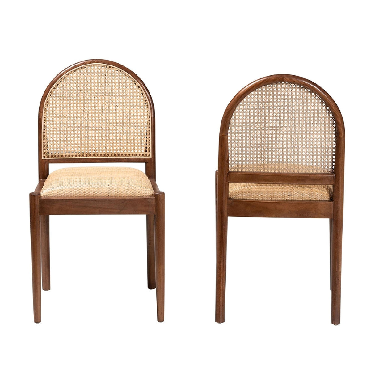   Contract furniture - Acacia Framed Rattan Dining Chairs 2 - www.oroatrade.com | Oroa.com