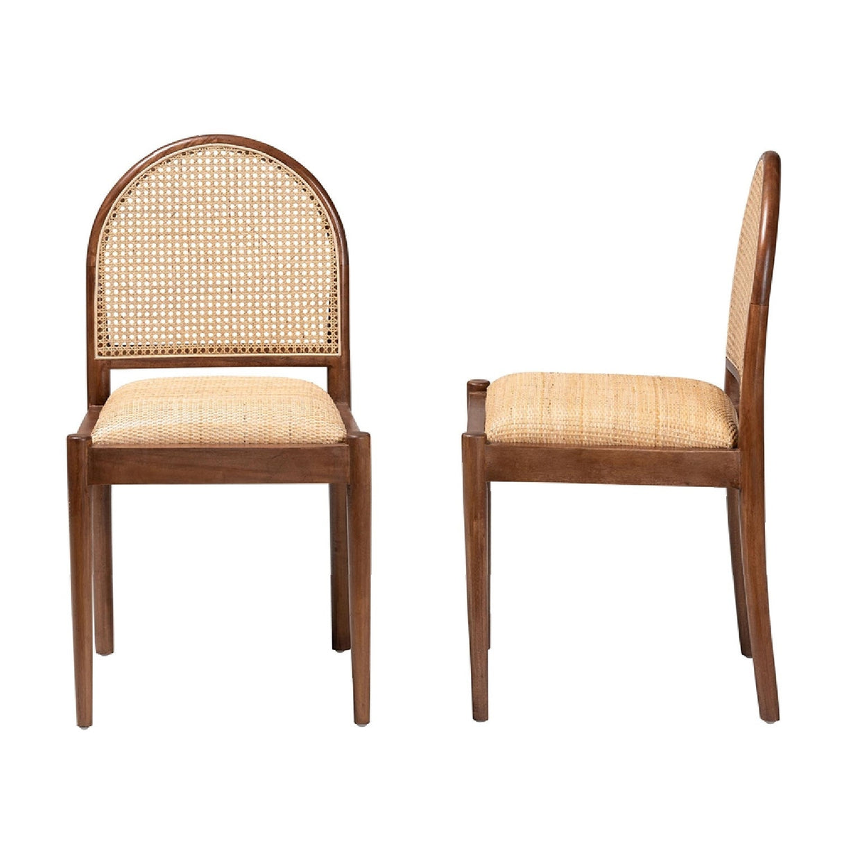   Contract furniture - Acacia Framed Rattan Dining Chairs 2 - www.oroatrade.com | Oroa.com