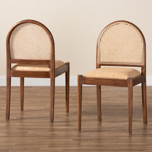   Contract furniture - Acacia Framed Rattan Dining Chairs 2 - www.oroatrade.com | Oroa.com