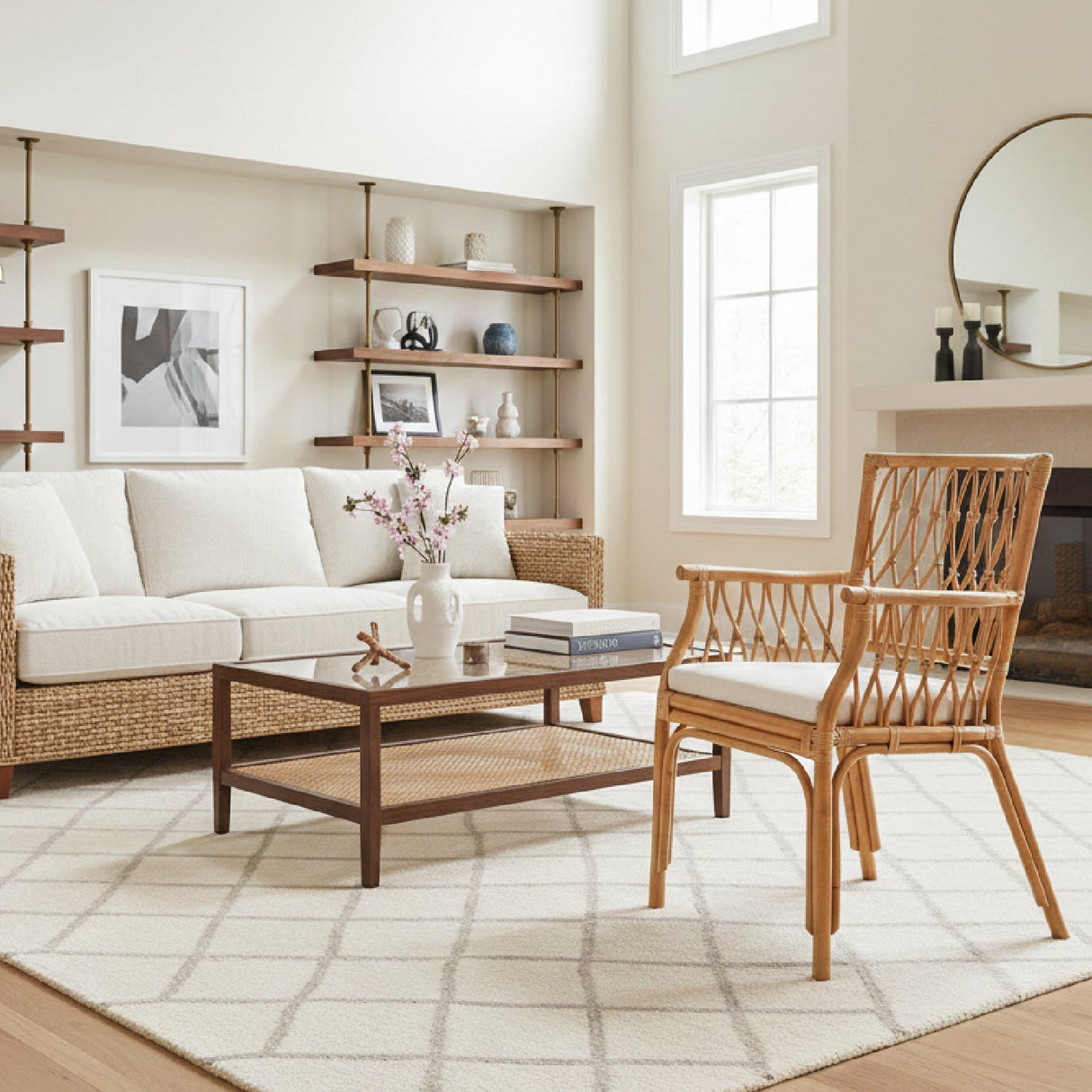   Modern European furniture - Rattan Openwork Accent Armchair - www.oroa.com | Oroa.com