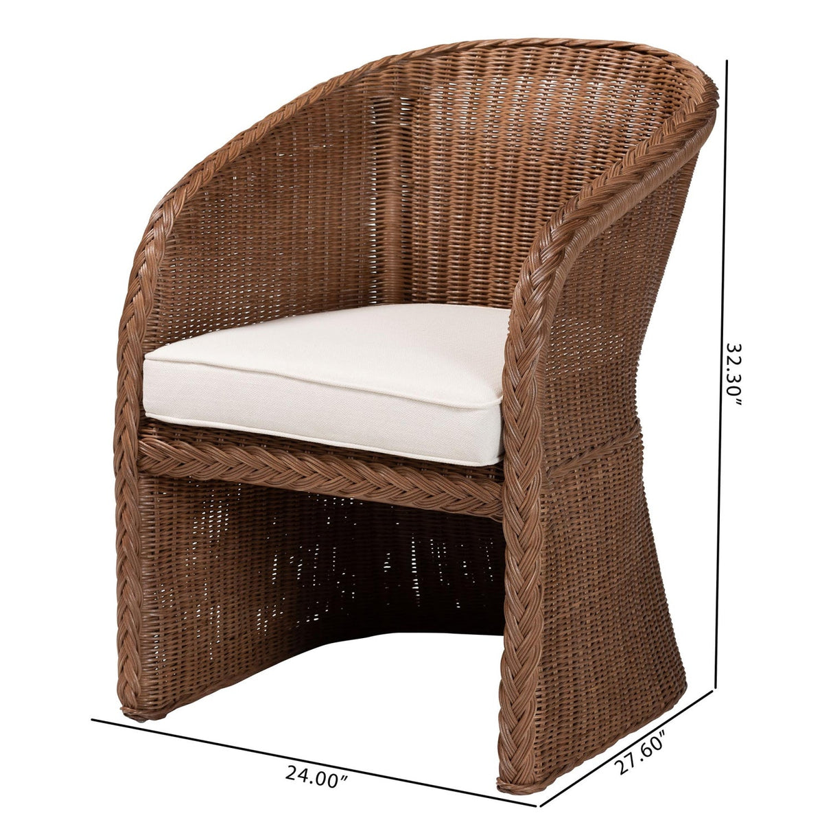   Modern European furniture - Braided Rattan Accent Chair - www.oroa.com | Oroa.com