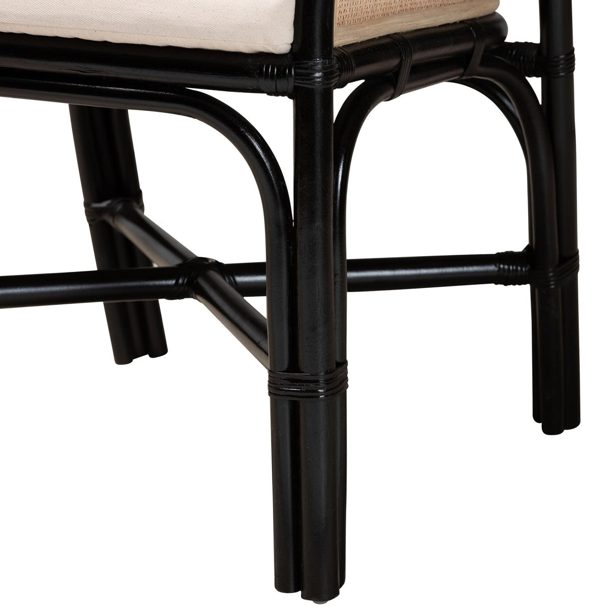   Modern European furniture - Black Framed Rattan Dining Chairs 2 - www.oroa.com | Oroa.com