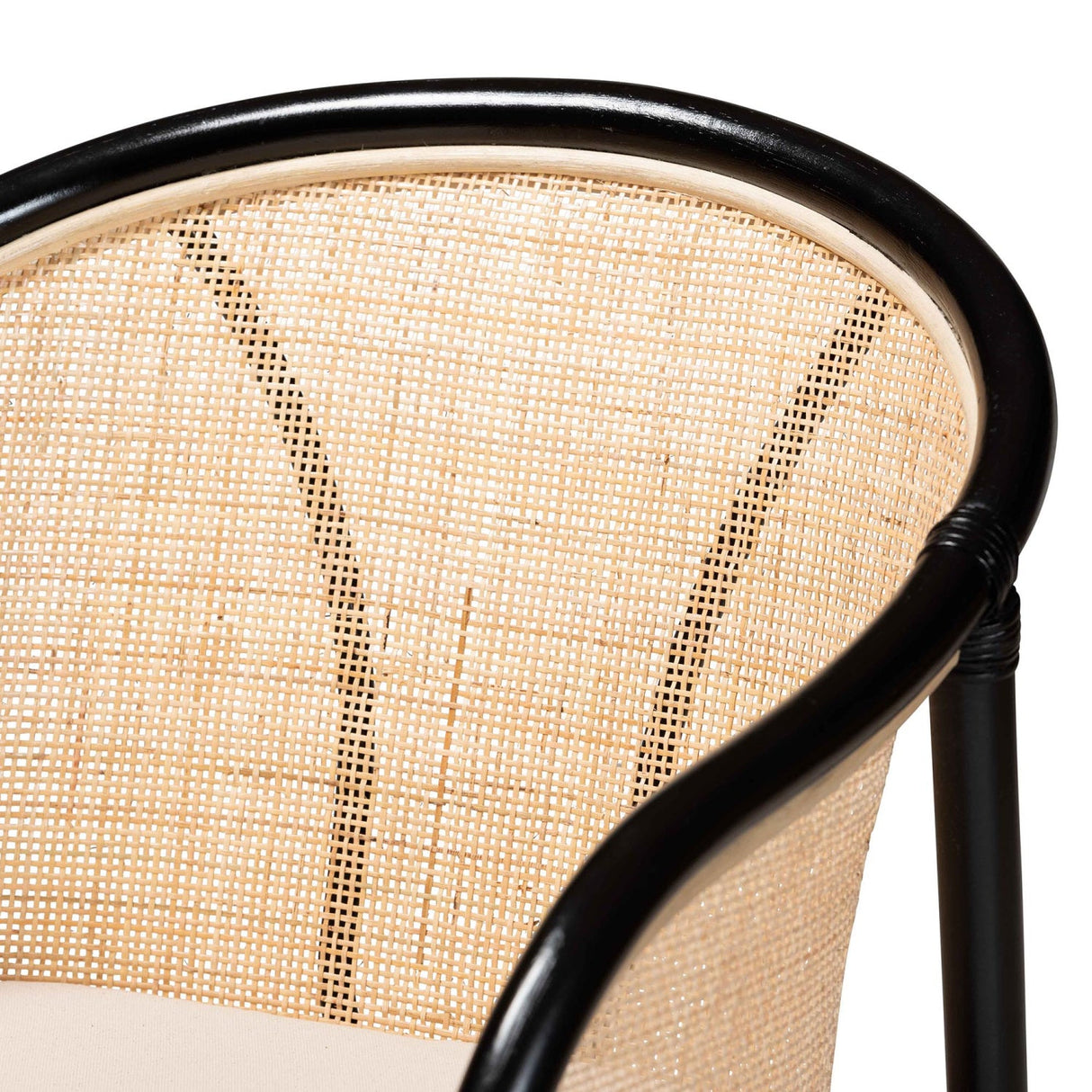   Modern European furniture - Black Framed Rattan Dining Chairs 2 - www.oroa.com | Oroa.com