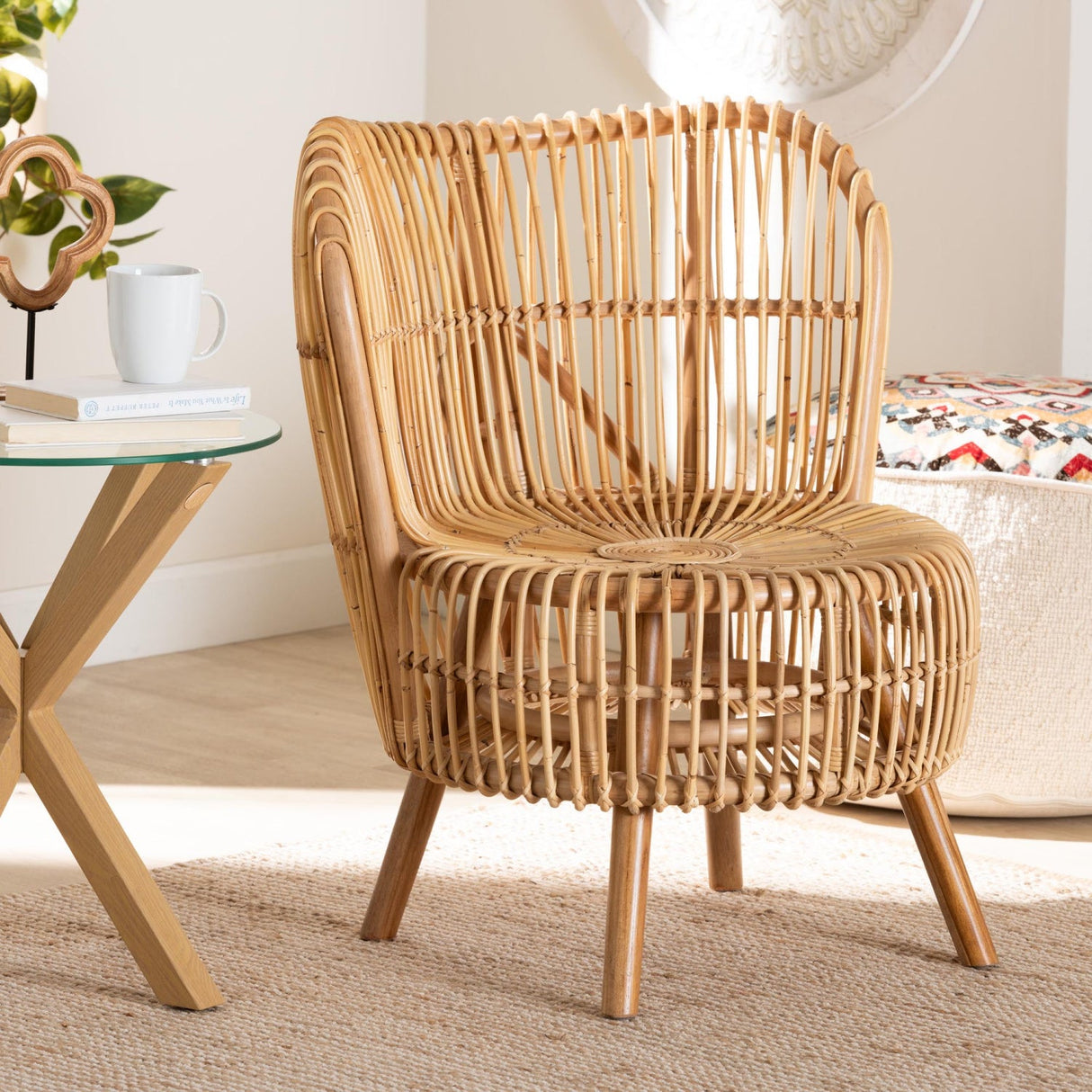   Modern European furniture - Rattan Rods Lounge Chair - www.oroa.com | Oroa.com