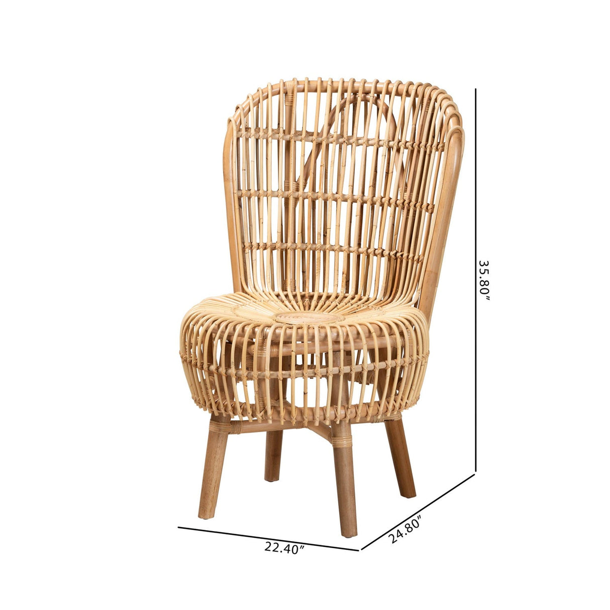   Modern European furniture - Rattan Rods Lounge Chair - www.oroa.com | Oroa.com