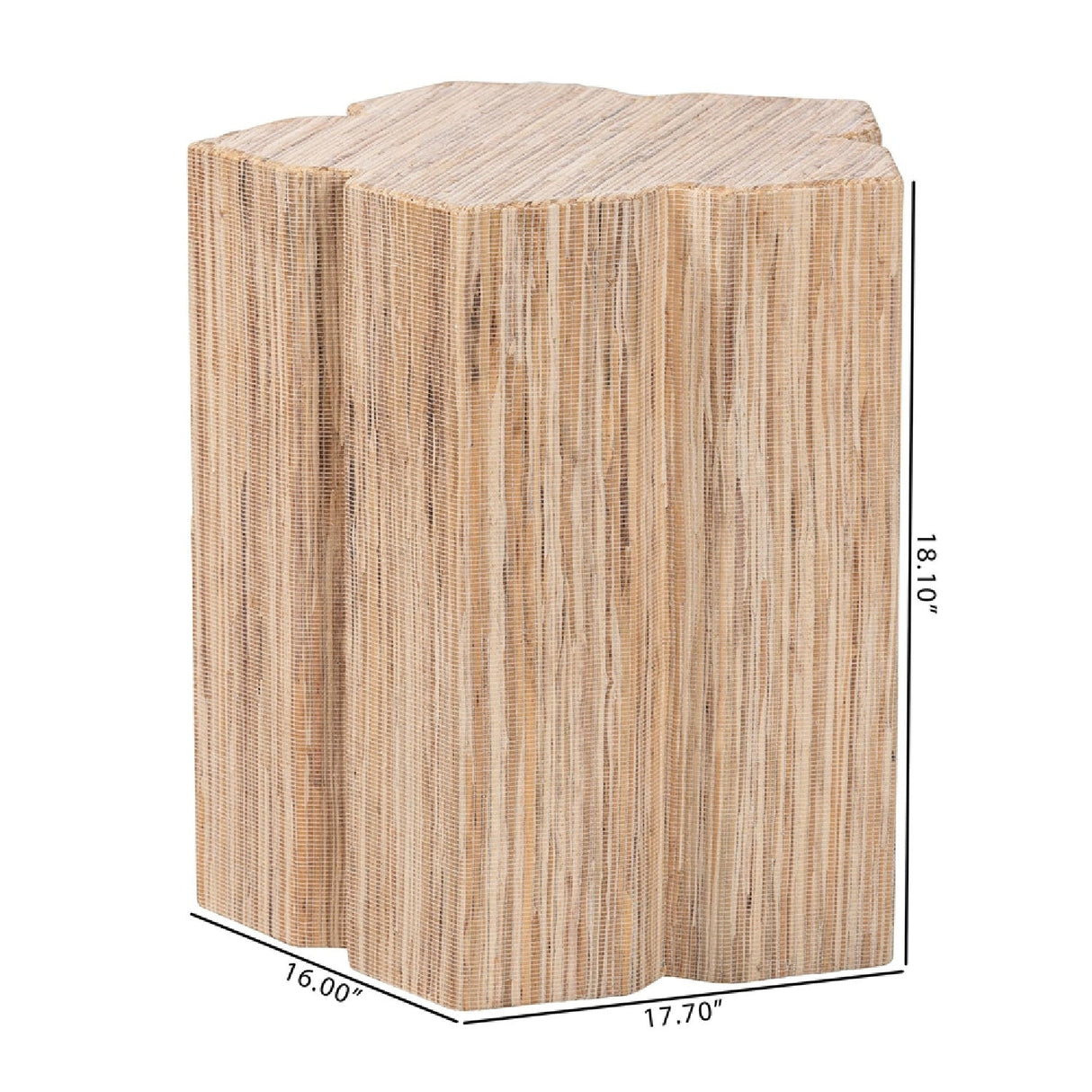   Modern European furniture - Grasscloth Flower Inspired End Table - www.oroa.com | Oroa.com