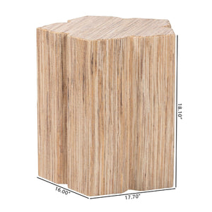   Modern European furniture - Grasscloth Flower Inspired End Table - www.oroa.com | Oroa.com