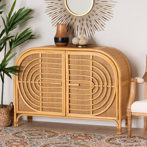   Modern European furniture - Natural Rattan 2 Door Sideboard - www.oroa.com | Oroa.com