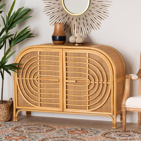   Modern European furniture - Natural Rattan 2 Door Sideboard - www.oroa.com | Oroa.com