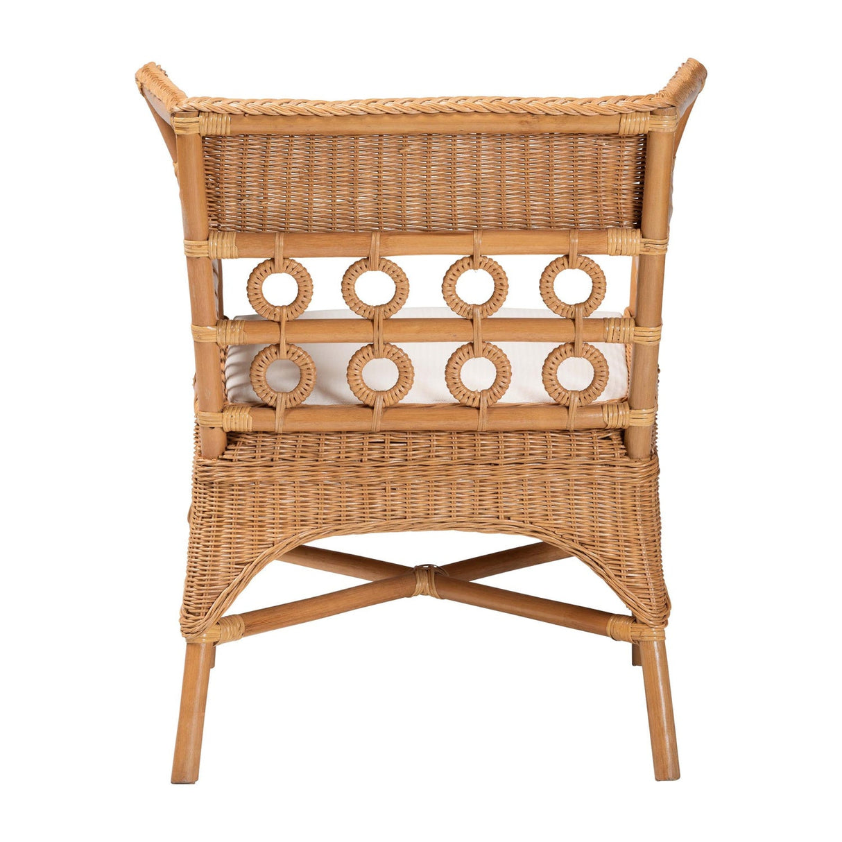  Modern European furniture - Braided Rattan Padded Accent Chair - www.oroa.com | Oroa.com