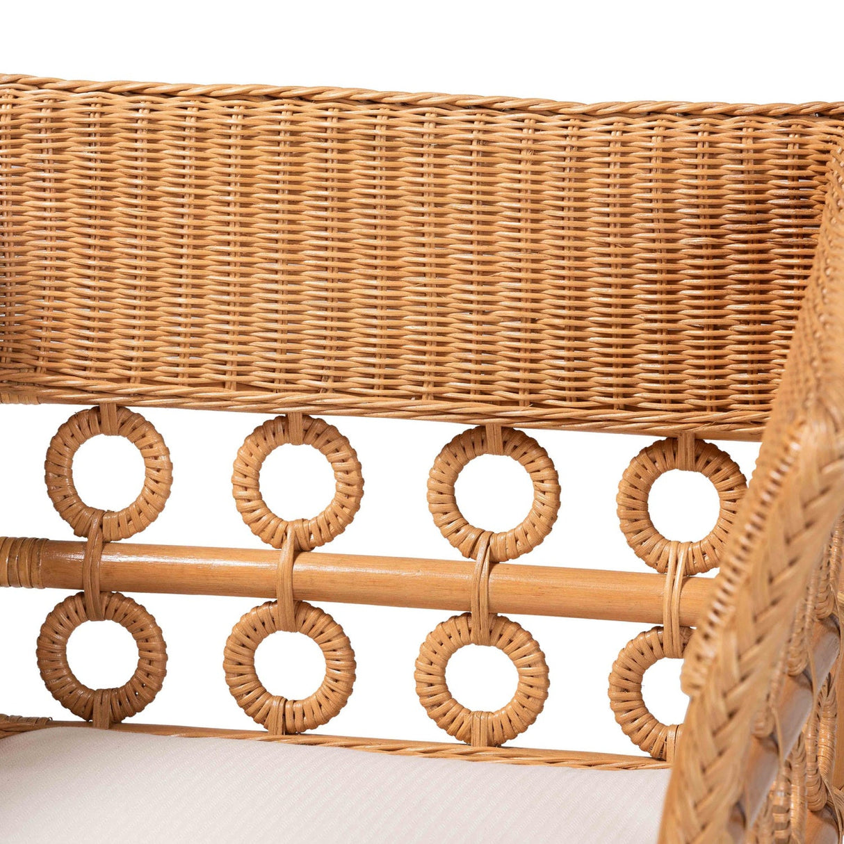   Modern European furniture - Braided Rattan Padded Accent Chair - www.oroa.com | Oroa.com