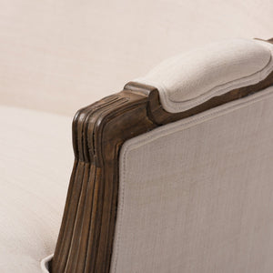  Modern European furniture - Beige Cotton Classic Accent Chair - www.oroa.com | Oroa.com