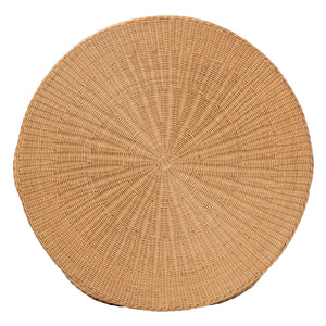   Modern European furniture - Handwoven Rattan Scalloped Coffee Table - www.oroa.com | Oroa.com