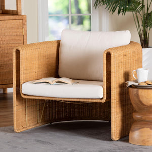   Modern European furniture - U Shaped Rattan Lounge Armchair - www.oroa.com | Oroa.com