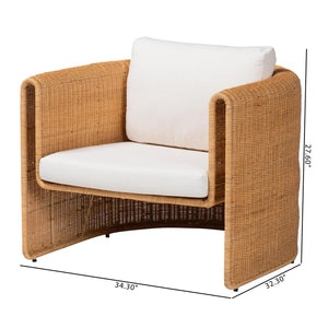   Modern European furniture - U Shaped Rattan Lounge Armchair - www.oroa.com | Oroa.com