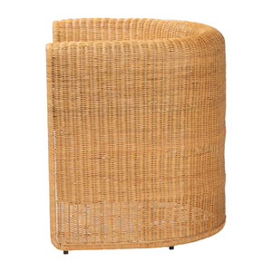   Modern European furniture - Handwoven Rattan Barrel Dining Chair - www.oroa.com | Oroa.com