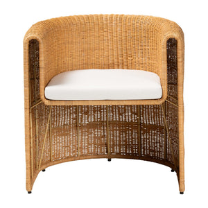   Modern European furniture - Handwoven Rattan Barrel Dining Chair - www.oroa.com | Oroa.com