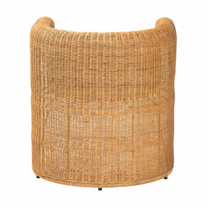   Modern European furniture - Handwoven Rattan Barrel Dining Chair - www.oroa.com | Oroa.com