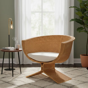   Modern European furniture - Woven Rattan Bohemian Lounge Chair - www.oroa.com | Oroa.com