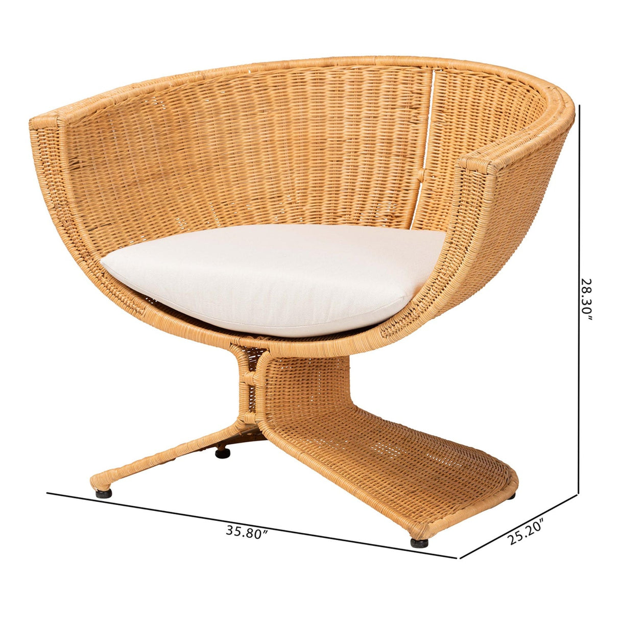   Modern European furniture - Woven Rattan Bohemian Lounge Chair - www.oroa.com | Oroa.com