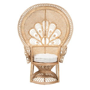   Modern European furniture - Brown Rattan Peacock Accent Chair - www.oroa.com | Oroa.com