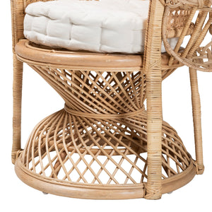   Modern European furniture - Brown Rattan Peacock Accent Chair - www.oroa.com | Oroa.com