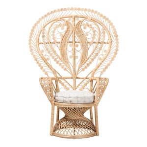   Modern European furniture - Rattan Indoor Semi Outdoor Peacock Accent Chair - www.oroa.com | Oroa.com