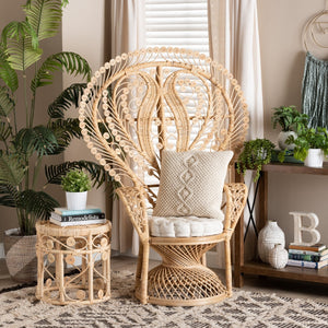   Modern European furniture - Rattan Indoor Semi Outdoor Peacock Accent Chair - www.oroa.com | Oroa.com