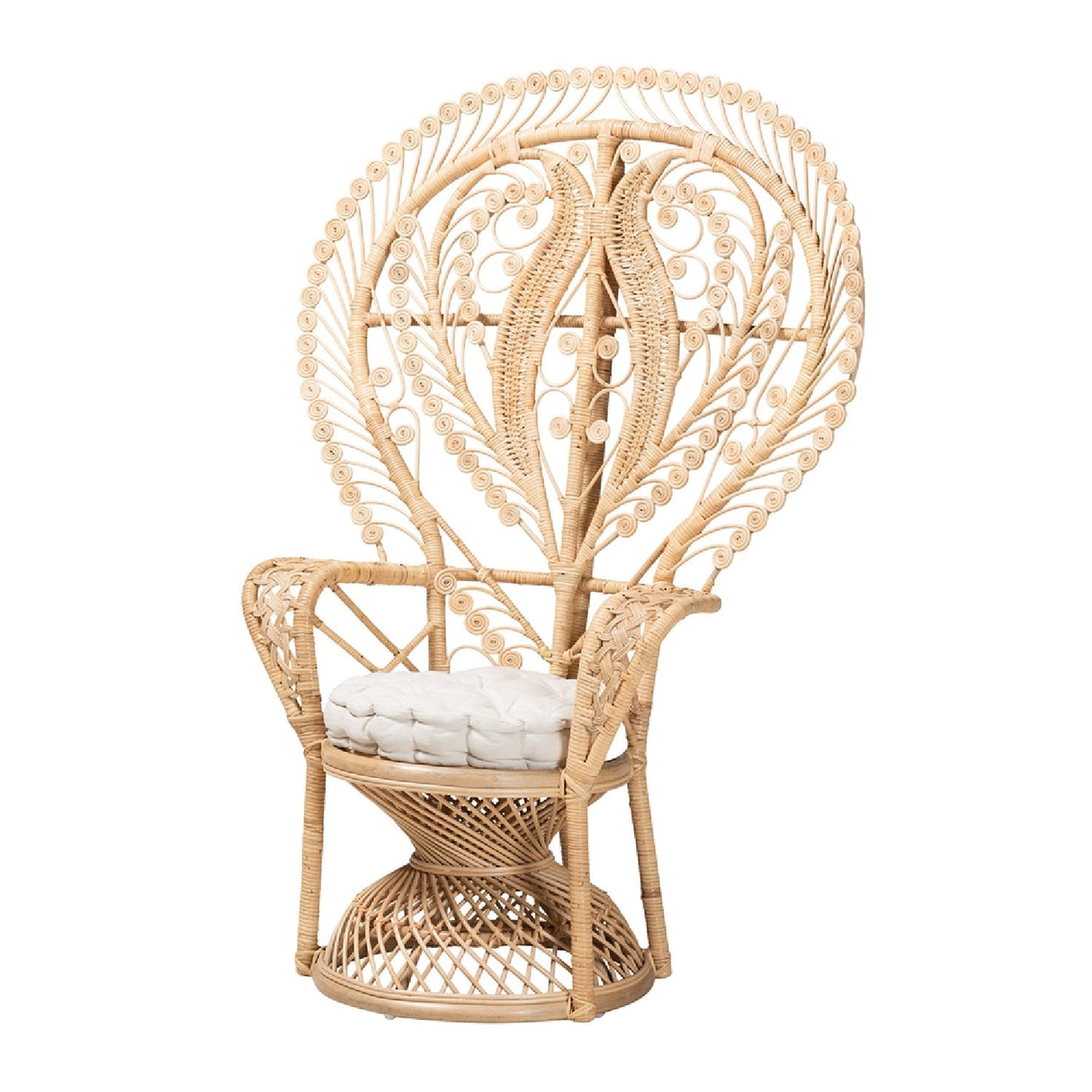   Modern European furniture - Rattan Indoor Semi Outdoor Peacock Accent Chair - www.oroa.com | Oroa.com