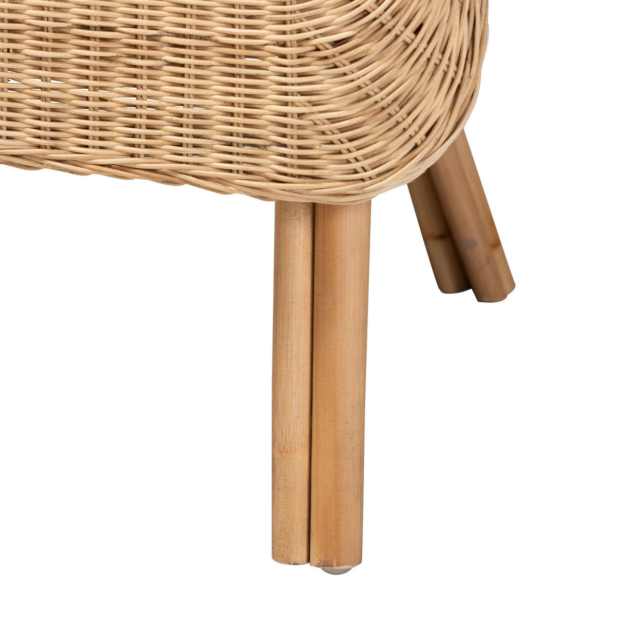   Modern European furniture - Curled Rattan Detail Accent Chair - www.oroa.com | Oroa.com
