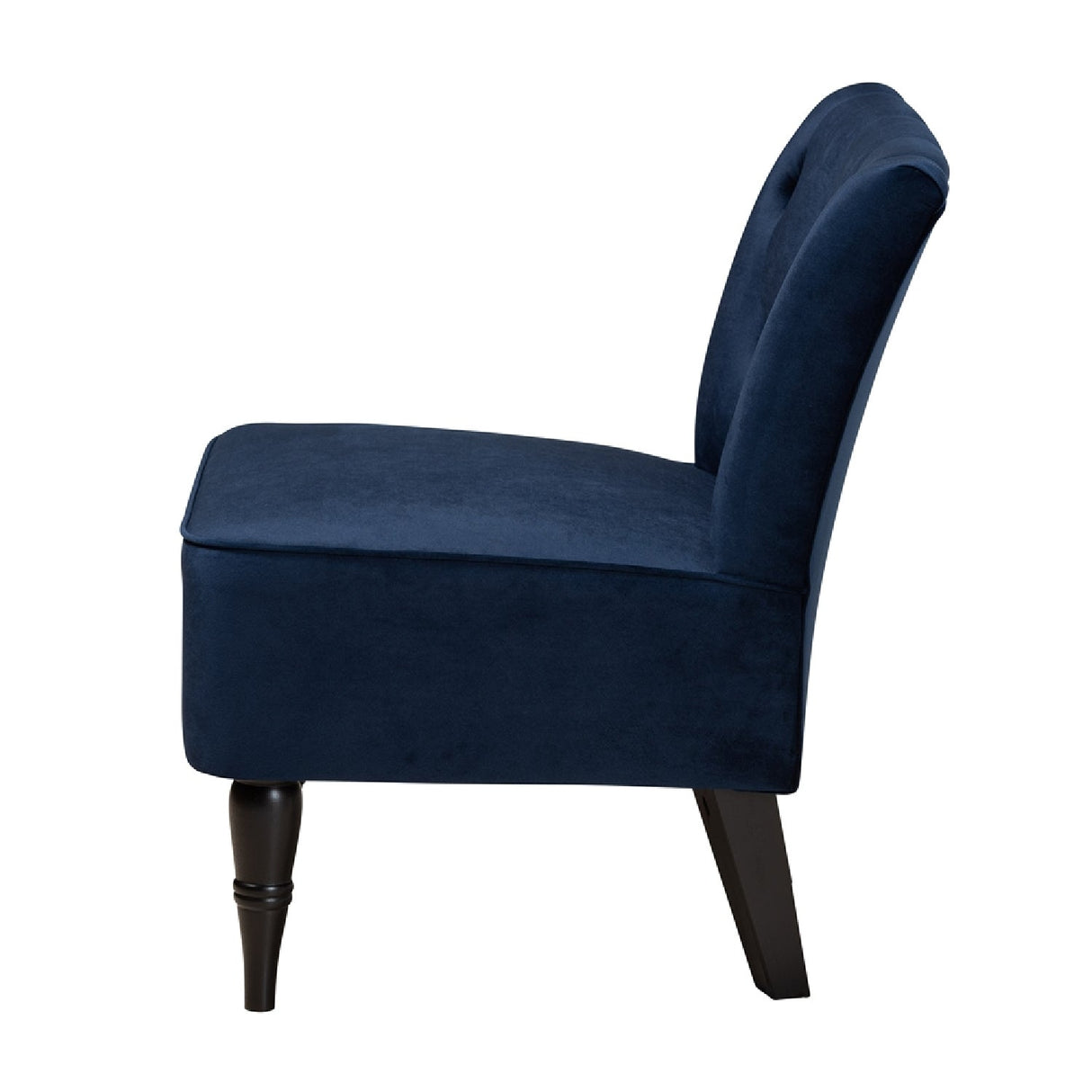   Modern European furniture - Tufted Blue Velvet Accent Chair - www.oroa.com | Oroa.com