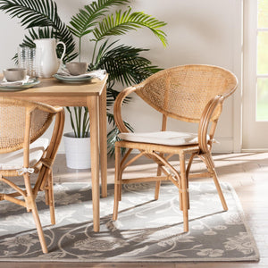   Modern European furniture - Natural Rattan Framed Dining Chair - www.oroa.com | Oroa.com