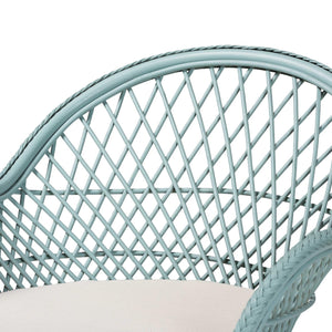   Modern European furniture - Braided Rattan Bohemian Accent Armchair - www.oroa.com | Oroa.com