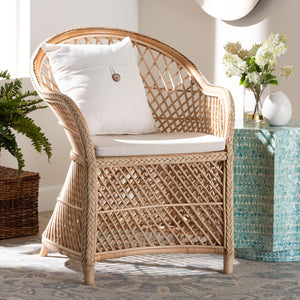   Modern European furniture - Braided Rattan Bohemian Accent Armchair - www.oroa.com | Oroa.com