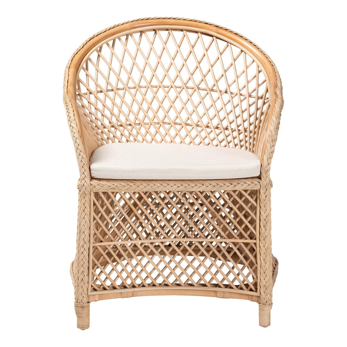   Modern European furniture - Braided Rattan Bohemian Accent Armchair - www.oroa.com | Oroa.com