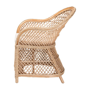   Modern European furniture - Braided Rattan Bohemian Accent Armchair - www.oroa.com | Oroa.com