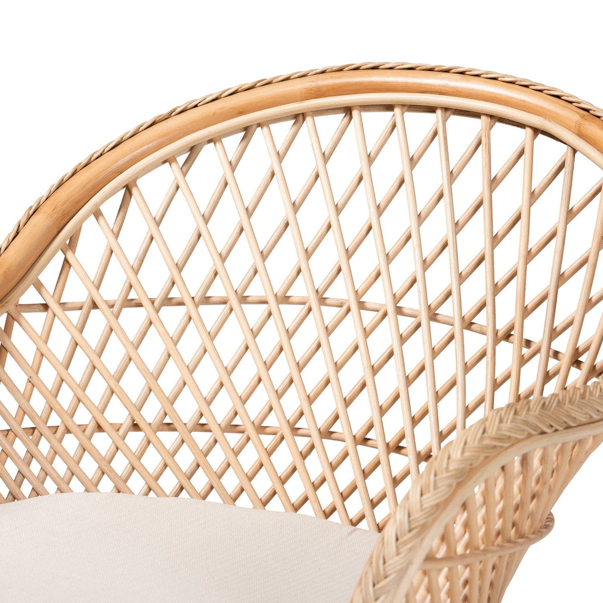   Modern European furniture - Braided Rattan Bohemian Accent Armchair - www.oroa.com | Oroa.com