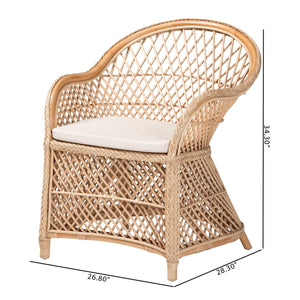   Modern European furniture - Braided Rattan Bohemian Accent Armchair - www.oroa.com | Oroa.com