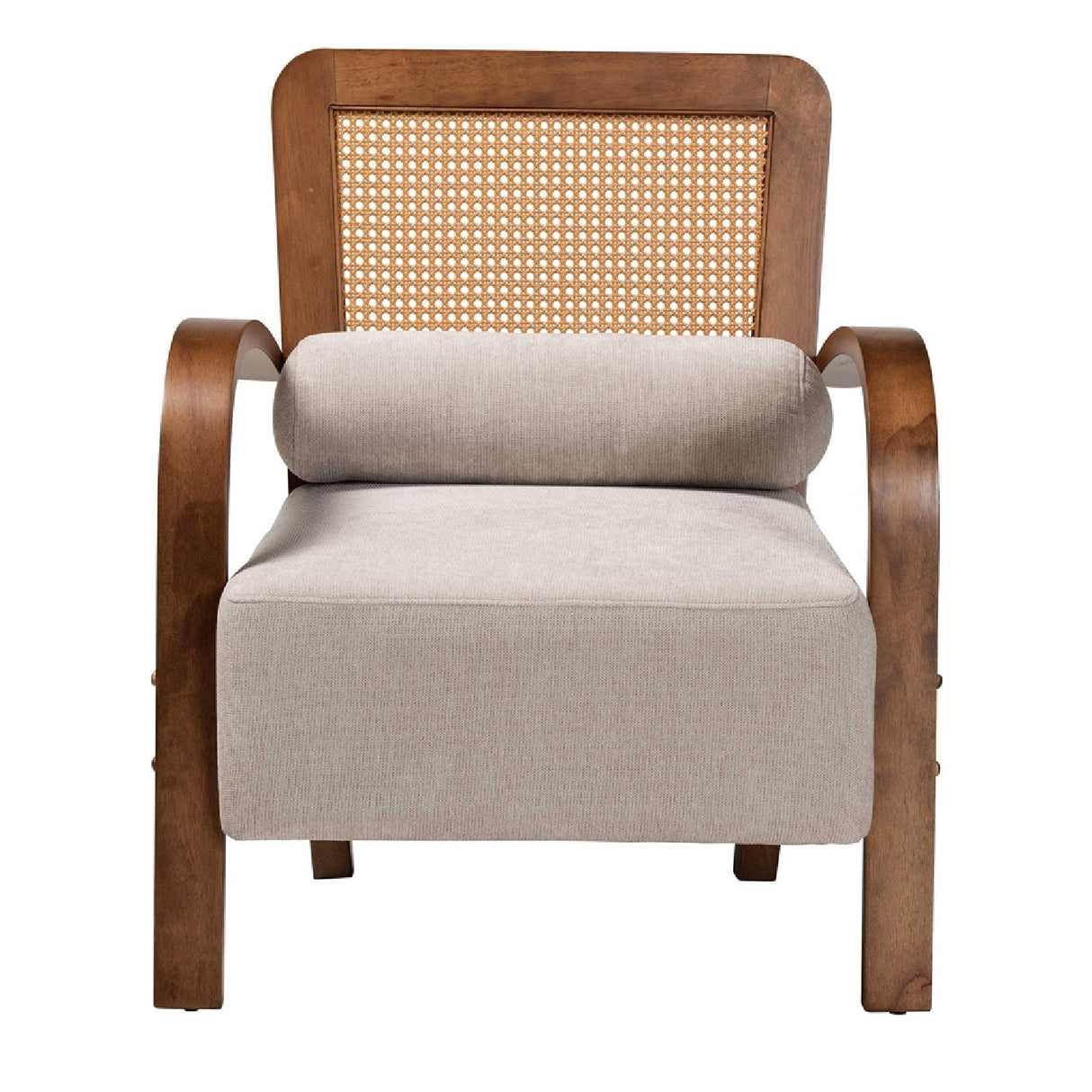   Modern European furniture - Gray Padded Japandi Lounge Chair - www.oroa.com | Oroa.com
