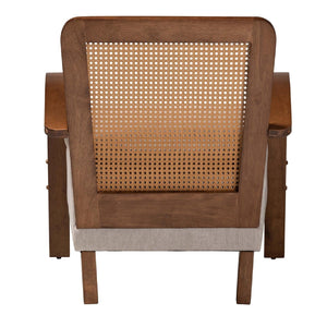   Modern European furniture - Gray Padded Japandi Lounge Chair - www.oroa.com | Oroa.com
