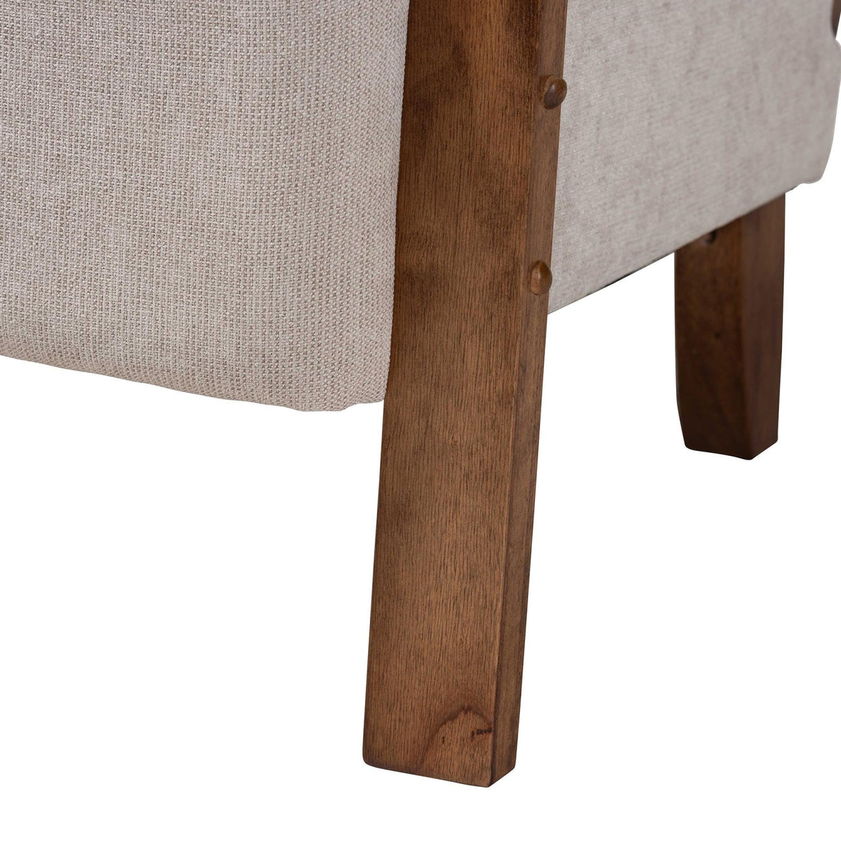   Modern European furniture - Gray Padded Japandi Lounge Chair - www.oroa.com | Oroa.com