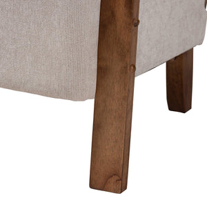   Modern European furniture - Gray Padded Japandi Lounge Chair - www.oroa.com | Oroa.com