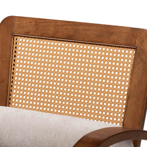   Modern European furniture - Gray Padded Japandi Lounge Chair - www.oroa.com | Oroa.com