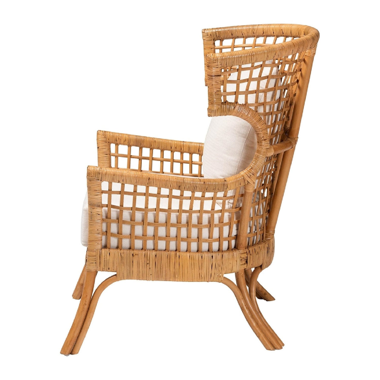   Modern European furniture - Lattice Rattan Wingback Lounge Chair - www.oroa.com | Oroa.com