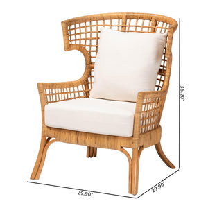   Modern European furniture - Lattice Rattan Wingback Lounge Chair - www.oroa.com | Oroa.com